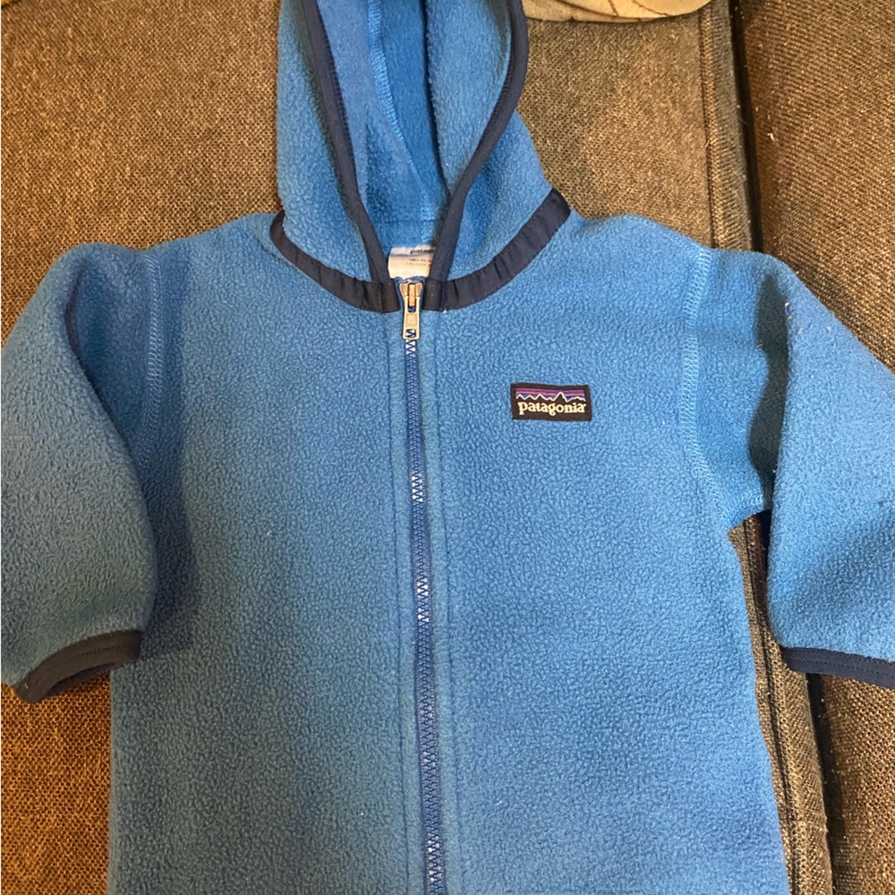 Patagonia baby fleece jacket with zipper
